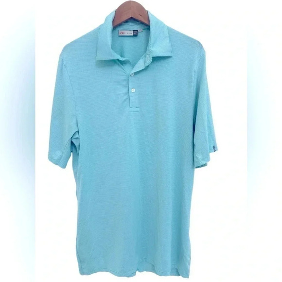 KJUS Golf Polo Shirt UPF 50 Men’s Comfort Fit Stretch Size Large - Picture 1 of 7